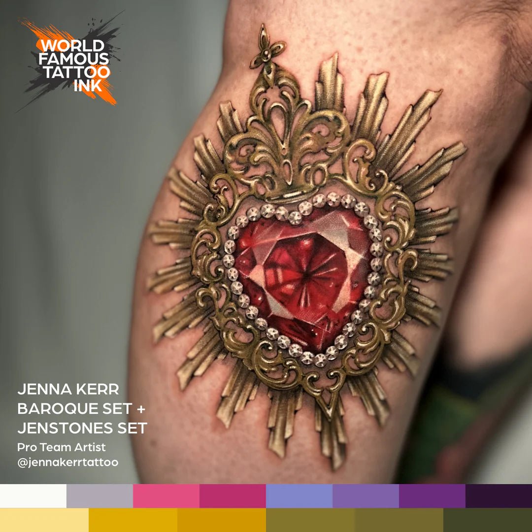Jenna Kerr's Baroque Color Set – Encres – World Famous Tattoo Ink – SBDistribution