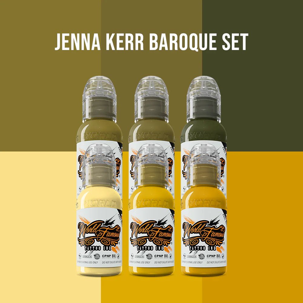 Jenna Kerr's Baroque Color Set – Encres – World Famous Tattoo Ink – SBDistribution