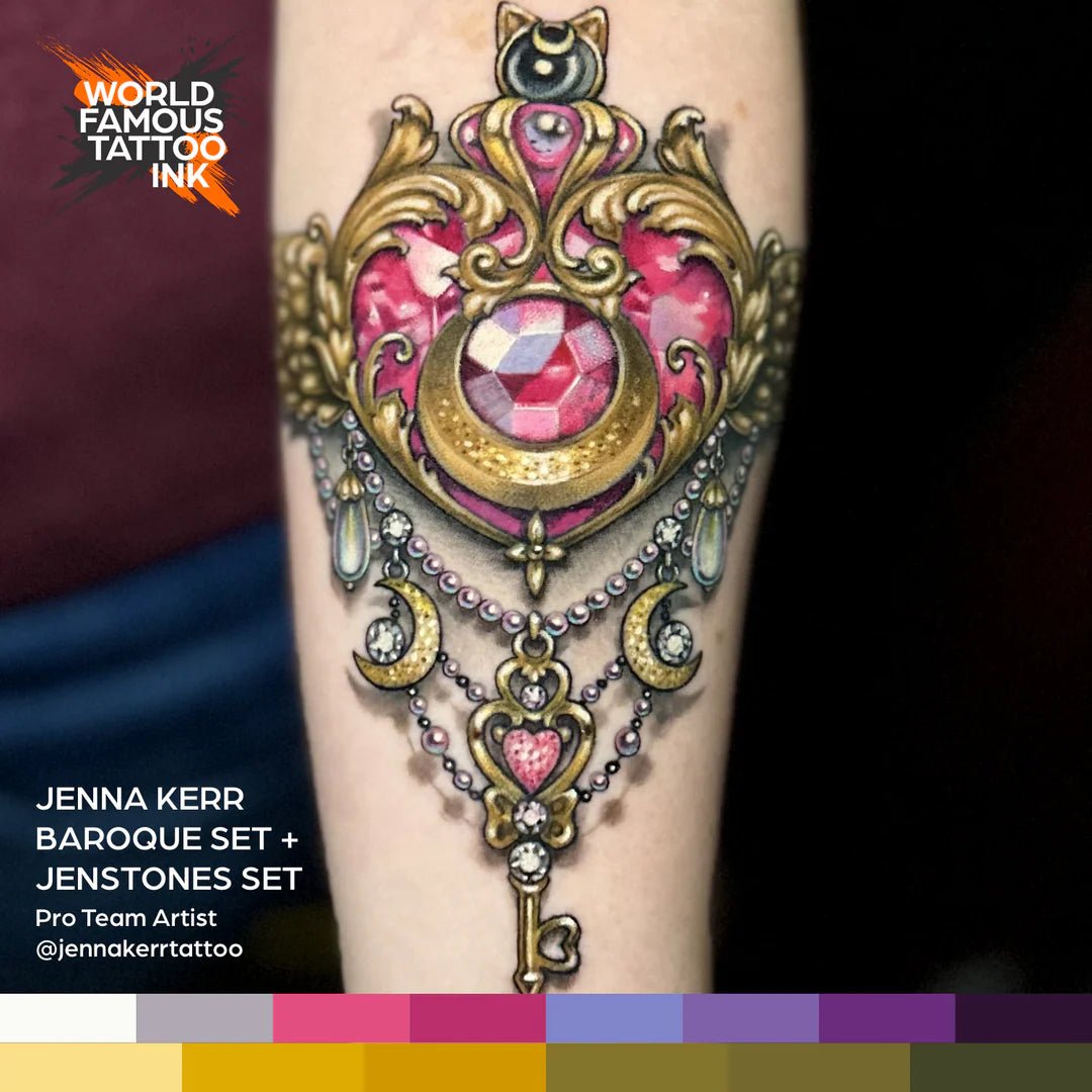 Jenna Kerr's Baroque Color Set – Encres – World Famous Tattoo Ink – SBDistribution