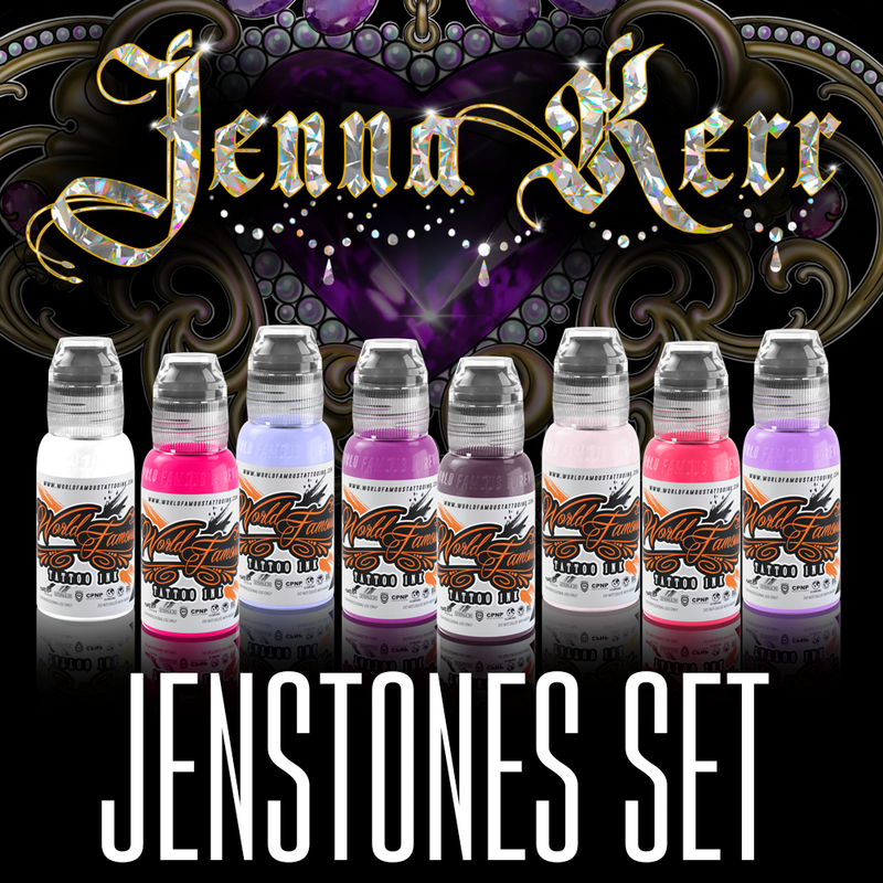 Jenstone Ensemble de 1 oz - World Famous Tattoo Ink – Encres – World Famous Tattoo Ink – SBDistribution