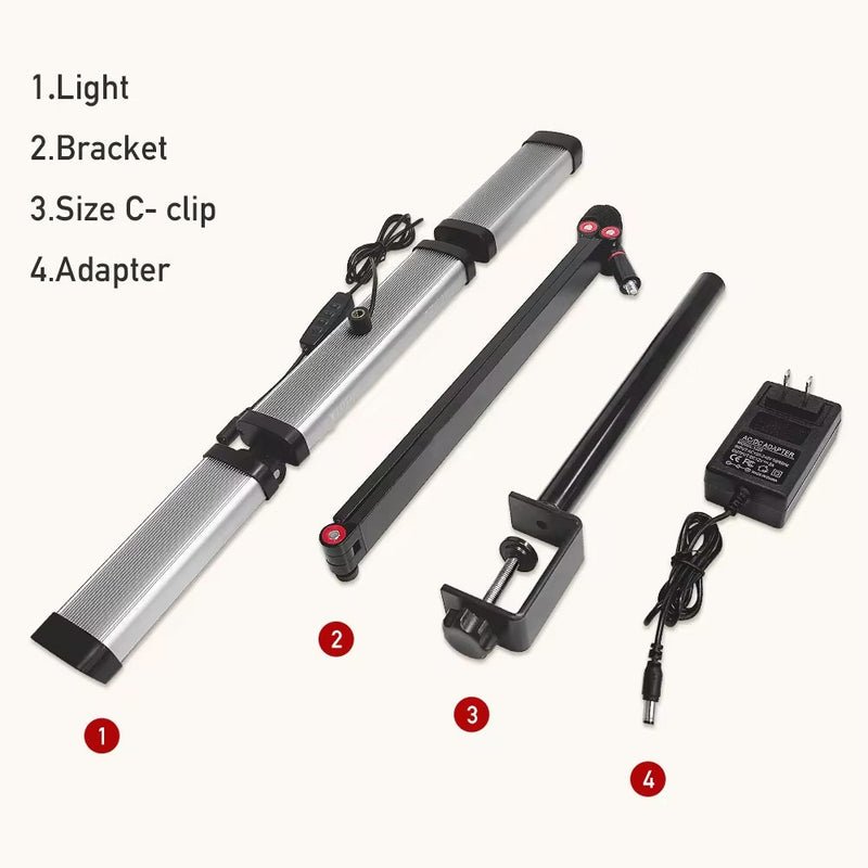 Lampe d'appoint à bras articulé pliable multi - angles avec pince de bureau – Mobilier studio tatouage – SBDistribution – SBDistribution