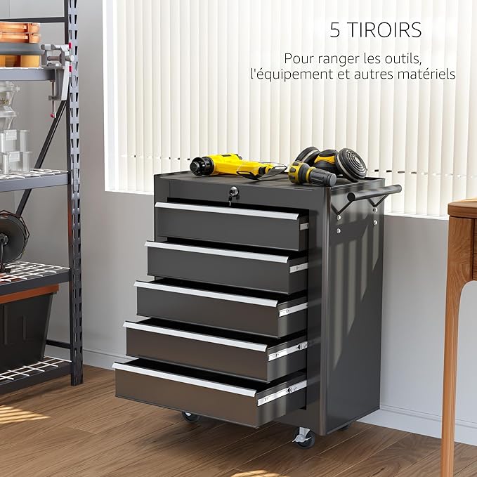 Luxury Station de travail 5 tirroirs (Livraison Québec Seulement) – Mobilier studio tatouage – SBDistribution – SBDistribution