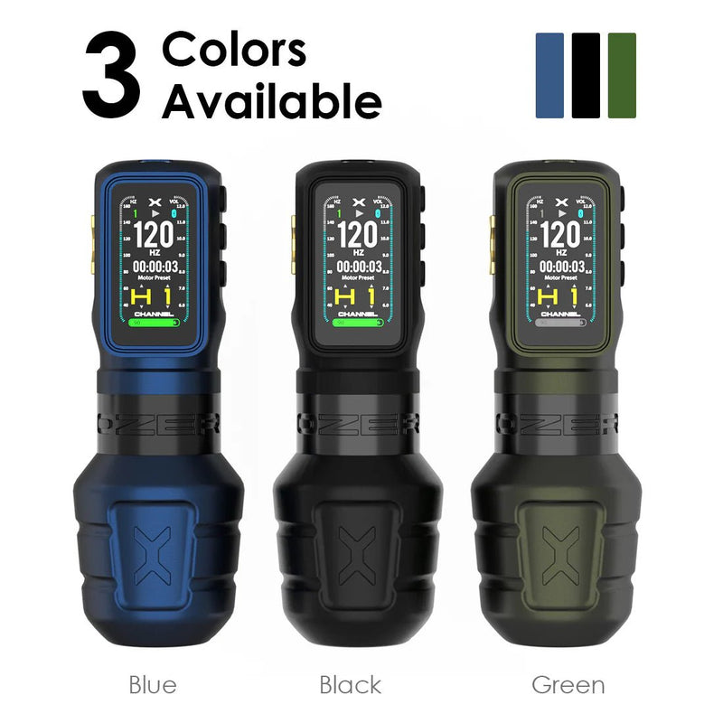 Machine à tatouer sans fil OZER avec écran OLED – Strokes 3.5 & 4.2 mm – Machine à tatouage sans fils – OZER – SBDistribution