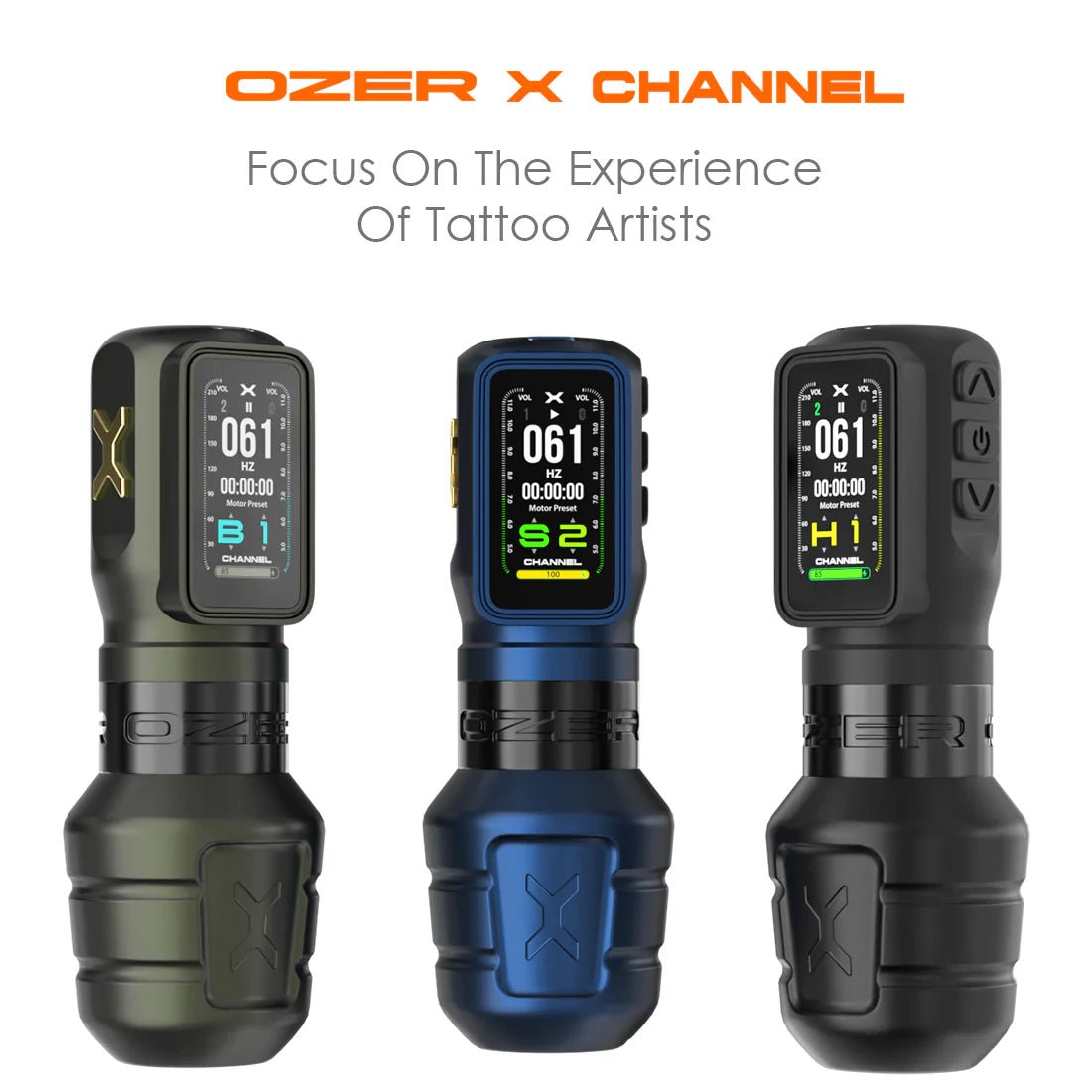 Machine à tatouer sans fil OZER avec écran OLED – Strokes 3.5 & 4.2 mm – Machine à tatouage sans fils – OZER – SBDistribution