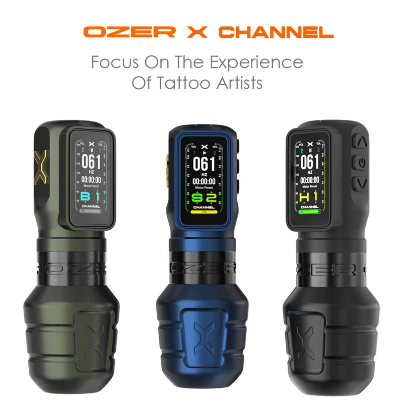 Machine à tatouer sans fil OZER avec écran OLED – Strokes 3.5 & 4.2 mm – Machine à tatouage sans fils – OZER – SBDistribution