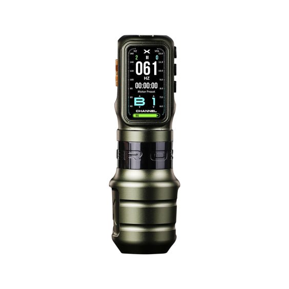 Machine à tatouer sans fil OZER avec écran OLED – Strokes 3.5 & 4.2 mm – Machine à tatouage sans fils – OZER – SBDistribution