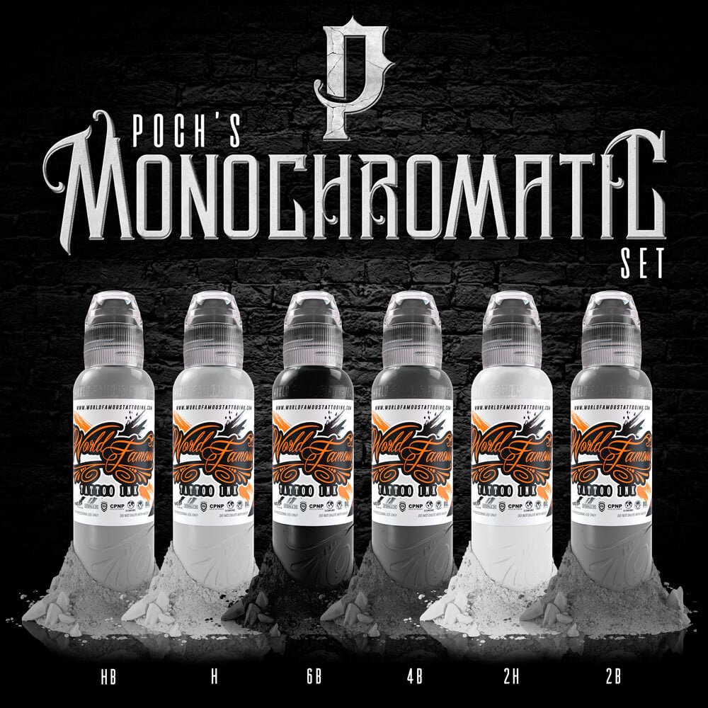 Monochromatic set - World Famous Tattoo Ink – Encres – World Famous Tattoo Ink – SBDistribution