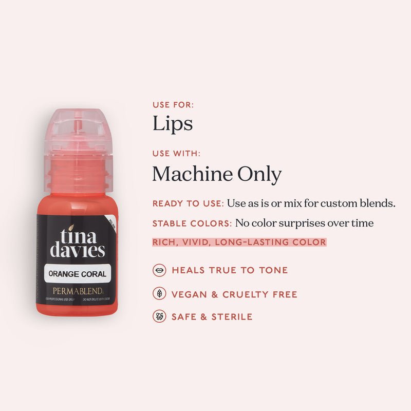Orange Coral - Tina Davies Lust Lip – Pigment de maquillage – Tina Davies – SBDistribution
