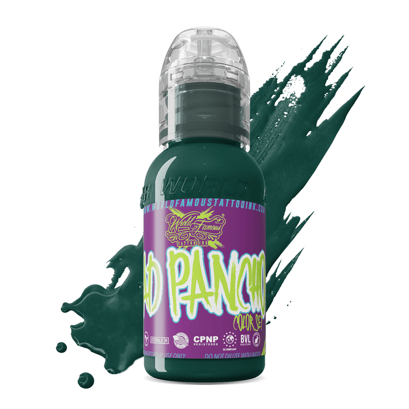 Pancho Deep Green - World Famous Tattoo Ink – Encres – World Famous Tattoo Ink – SBDistribution