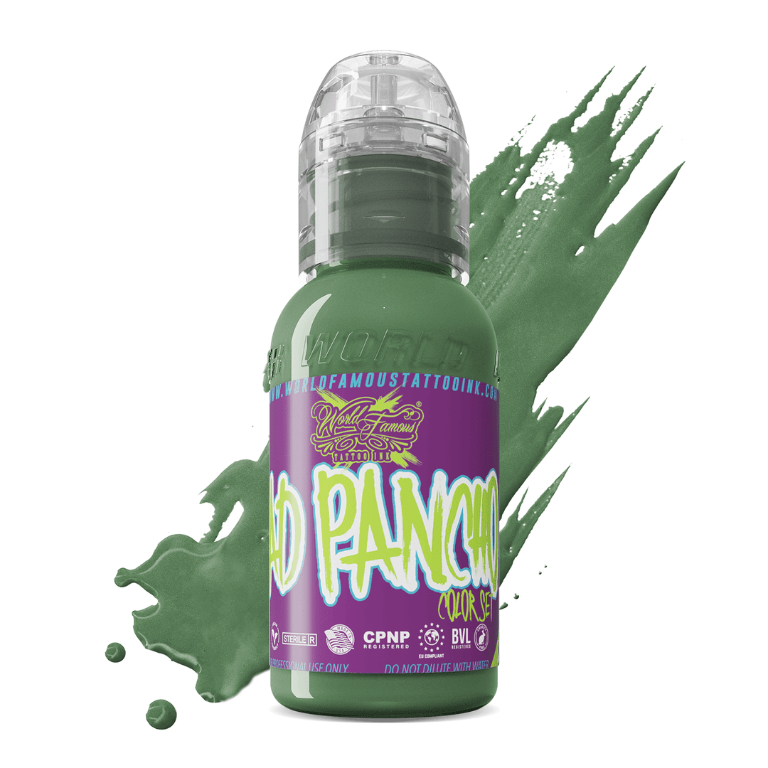 Pancho Medium Green - World Famous Tattoo Ink – Encres – World Famous Tattoo Ink – SBDistribution