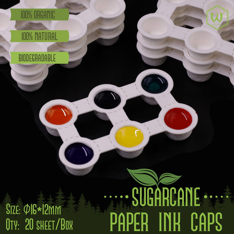Paper ink caps SUGARCANE pour couleurs – – SBDistribution – SBDistribution
