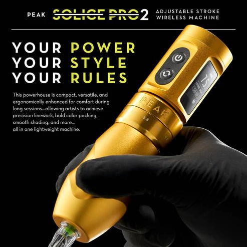 Peak Solice Pro 2 Wireless Tattoo Machine – Machines pour maquillage Permanent – SBDistribution – SBDistribution