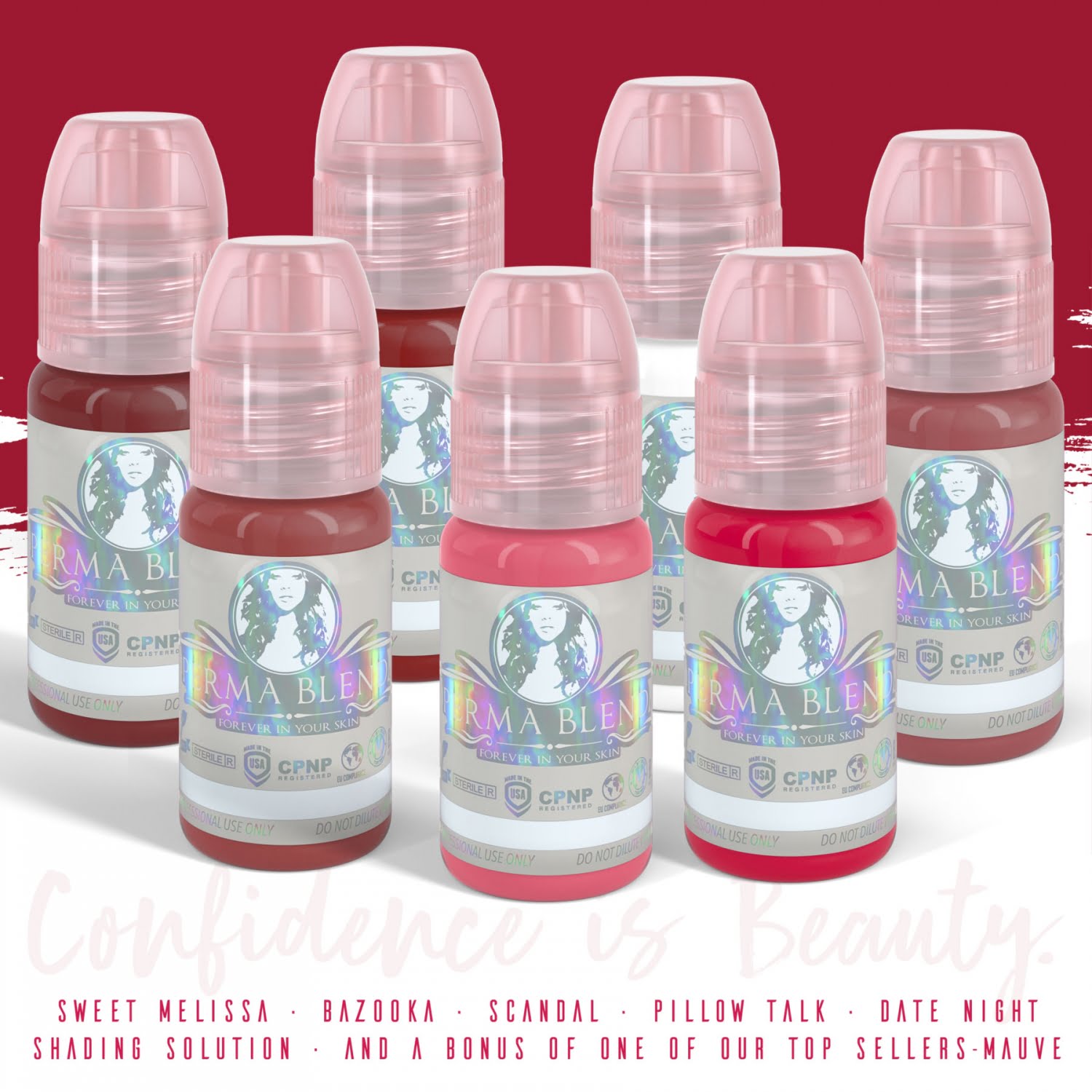 Perma Blend - Sultry Lip Collection Set – – World Famous Tattoo Ink – SBDistribution