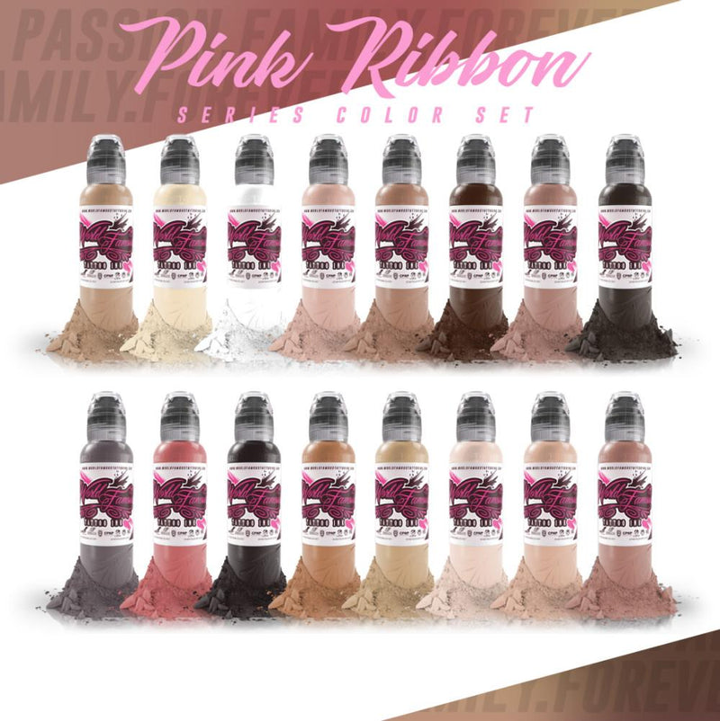 PINK RIBBON SERIES 1 oz - World Famous Tattoo Ink – Encres – World Famous Tattoo Ink – SBDistribution