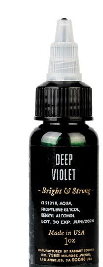 Radiant Colors – Deep Violet – Tattoo Ink – Radiant Colors – SBDistribution