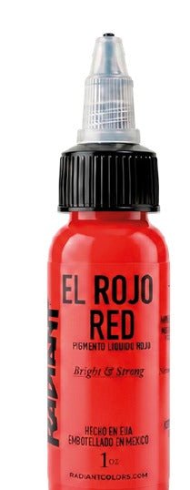 Radiant Colors – El Rojo Red – Tattoo Ink – Radiant Colors – SBDistribution