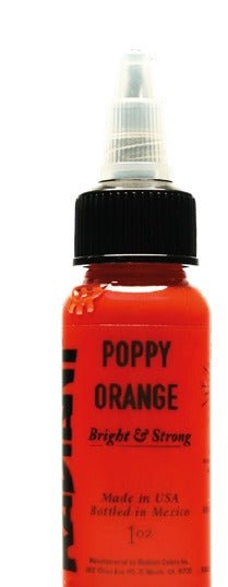 Radiant Colors – Poppy Orange – Tattoo Ink – Radiant Colors – SBDistribution
