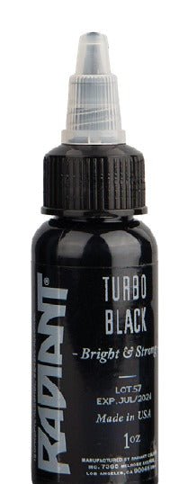 Radiant Colors – Turbo Black – Tattoo Ink – Radiant Colors – SBDistribution