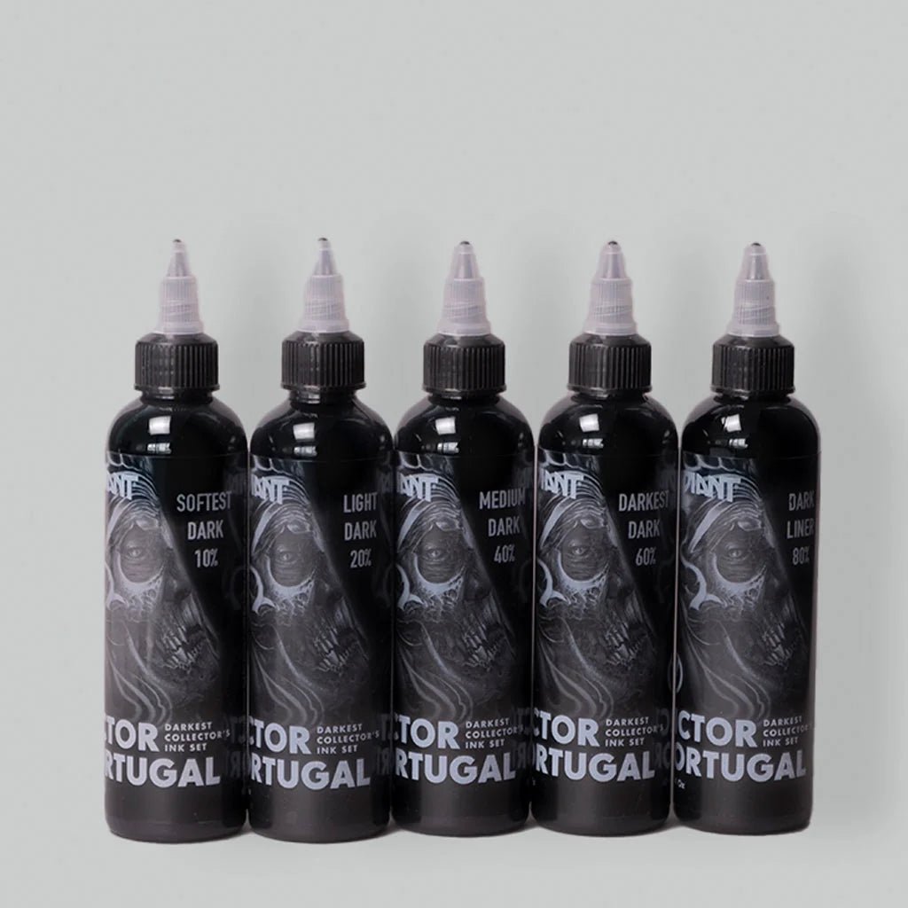 Radiant Colors – Victor Portugal Darkest 2.0 Set – Tattoo Ink Set – Radiant Colors – SBDistribution