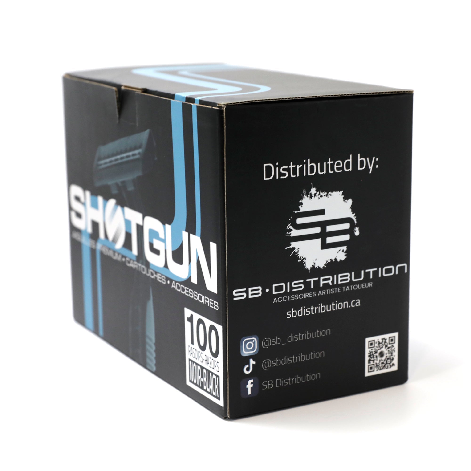 Rasoir Double Lames SHOTGUN Boite de 100 – – Shotgun – SBDistribution