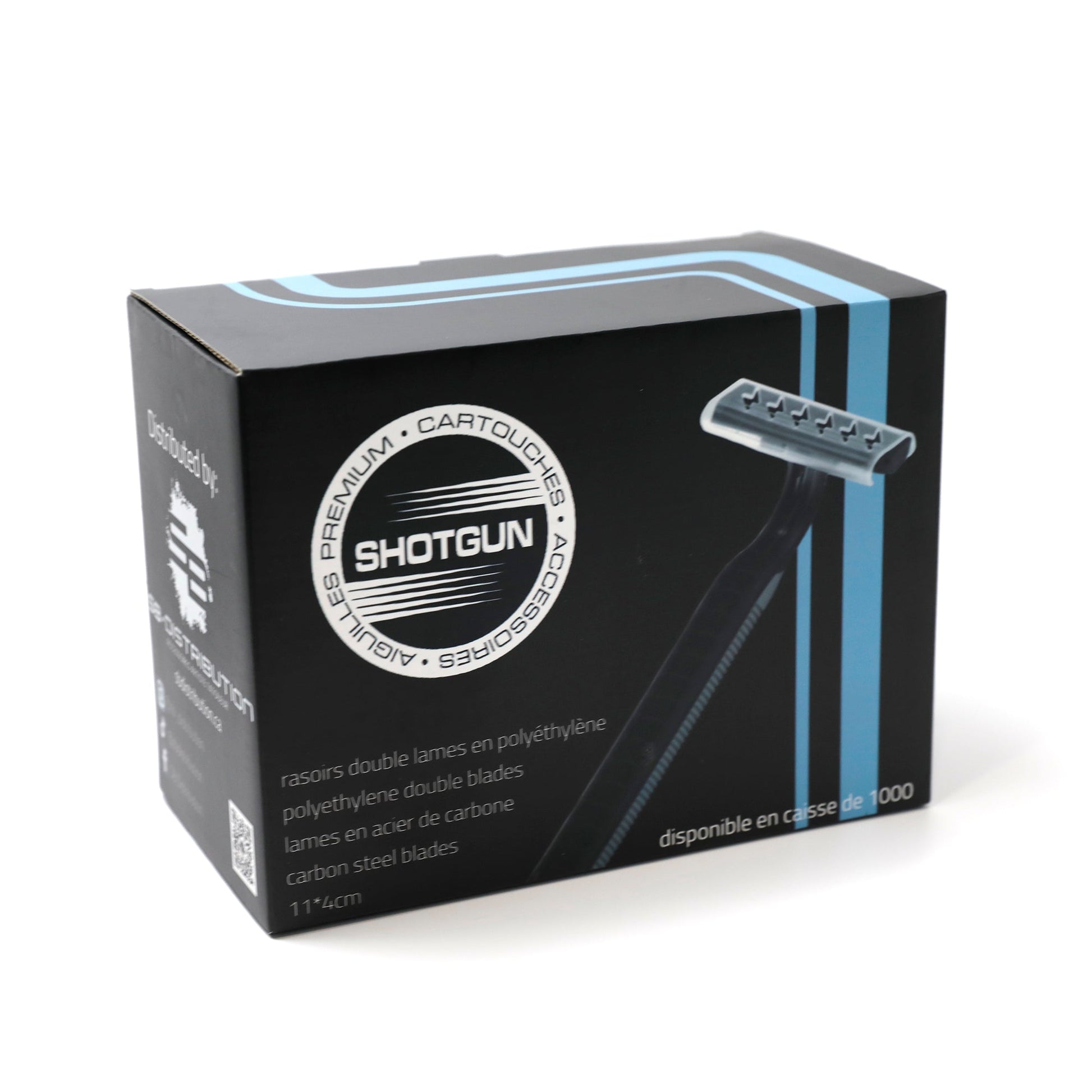 Rasoir Double Lames SHOTGUN Boite de 100 – – Shotgun – SBDistribution