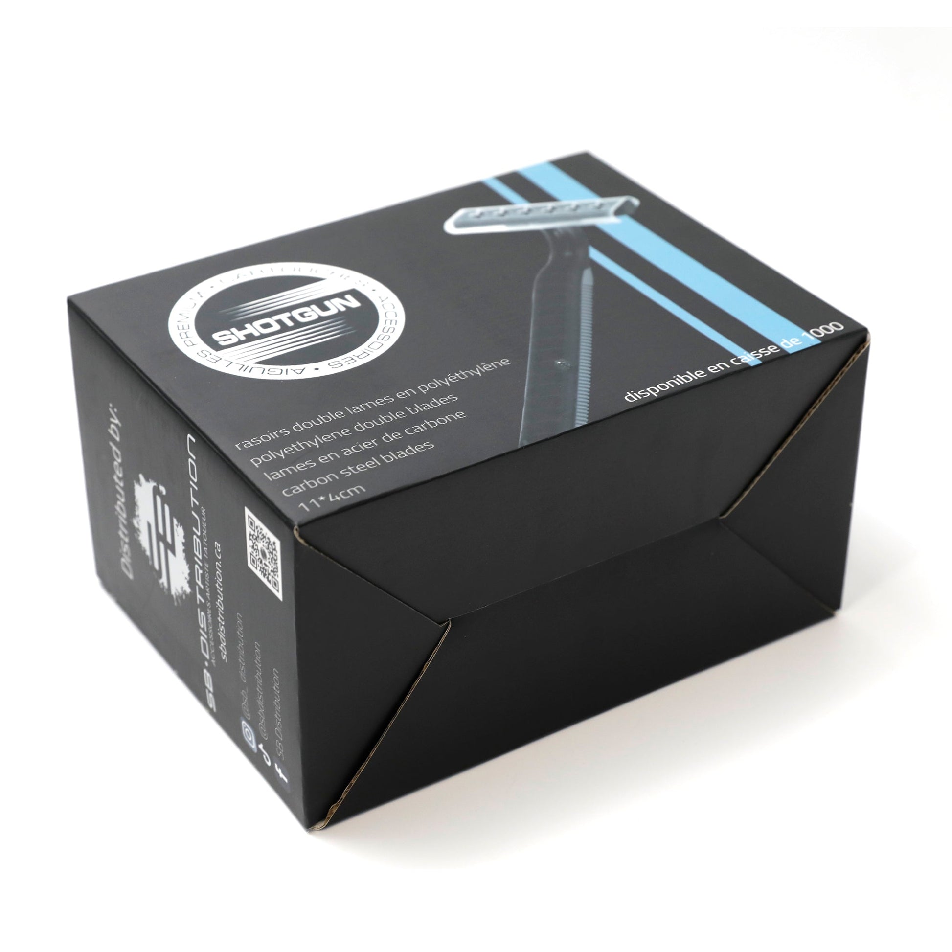 Rasoir Double Lames SHOTGUN Boite de 100 – – Shotgun – SBDistribution