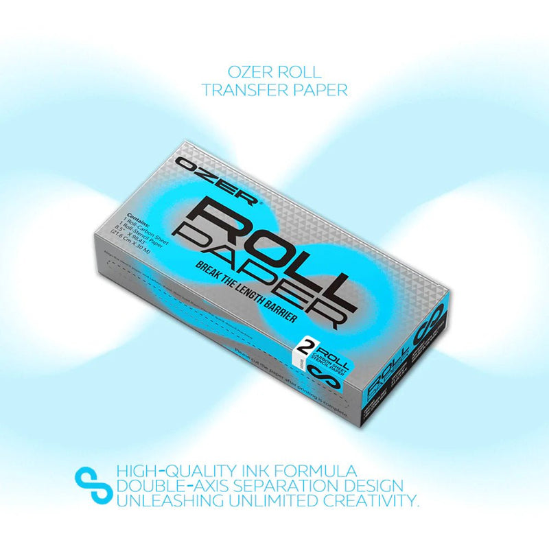 Rouleau de papier stencil OZER 8.5 po x 98.43 pi – Papier stencil tattoo – OZER – SBDistribution