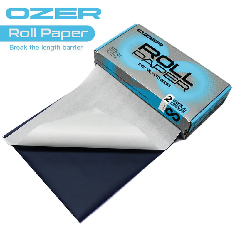 Rouleau de papier stencil OZER 8.5 po x 98.43 pi – Papier stencil tattoo – OZER – SBDistribution