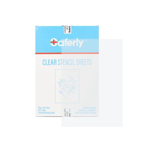 Saferly Clear Tattoo Stencil Insert — 8 - 1/2" x 11” — 200 Sheets – – SBDistribution – SBDistribution