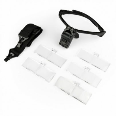 Safety glasses with magnifier and LED light -3