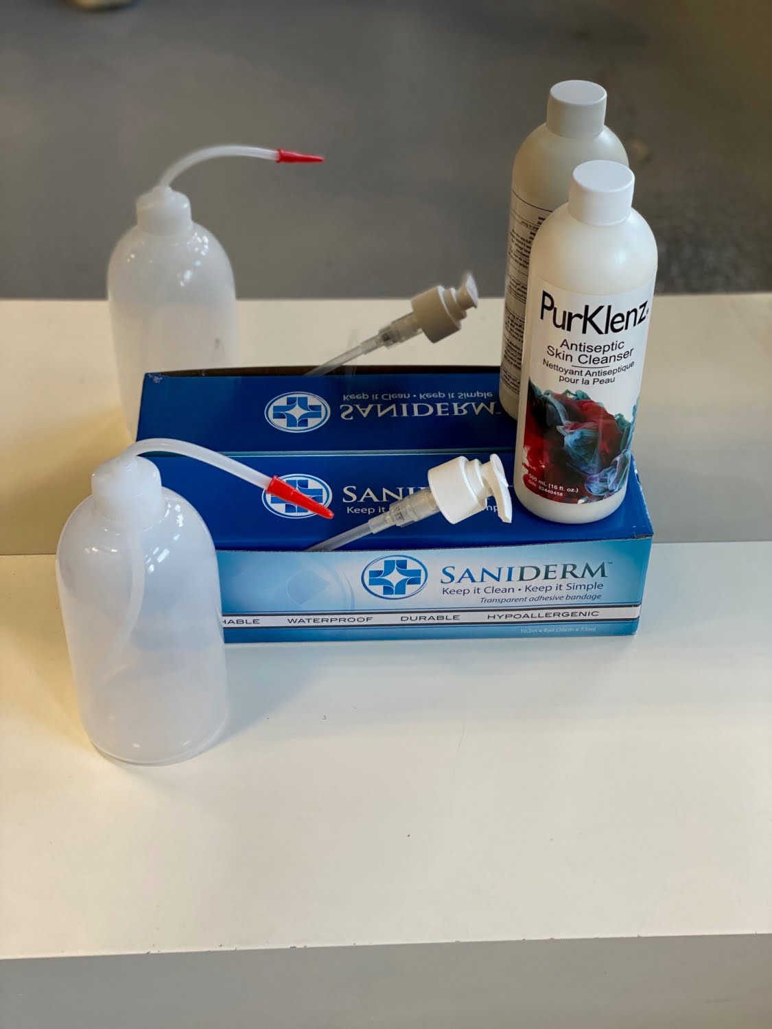 Ensemble Saniderm et Savon