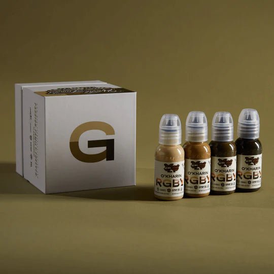 SASHA O'KHARIN RGBY SKIN TONE SET 1oz – Encres – World Famous Tattoo Ink – SBDistribution