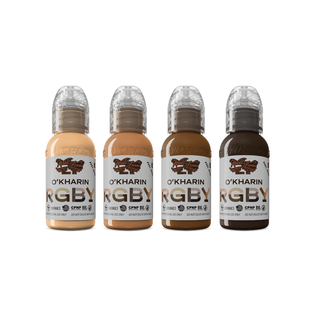 SASHA O'KHARIN RGBY YELLOW SET – Encres – World Famous Tattoo Ink – SBDistribution