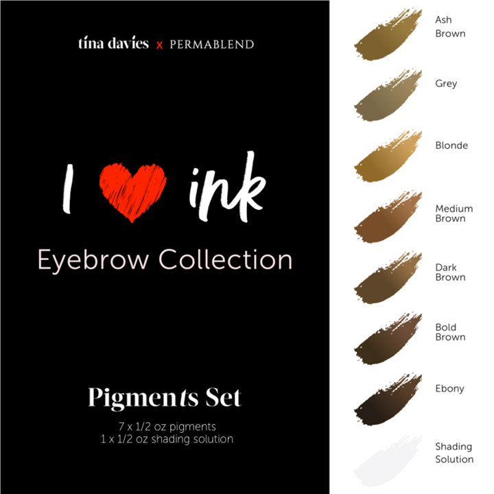 Tina Davies 'I ❤ Ink' - Eyebrow Collection