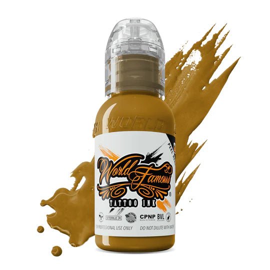 Spanish Gold World Famous Ink – Encres – World Famous Tattoo Ink – SBDistribution