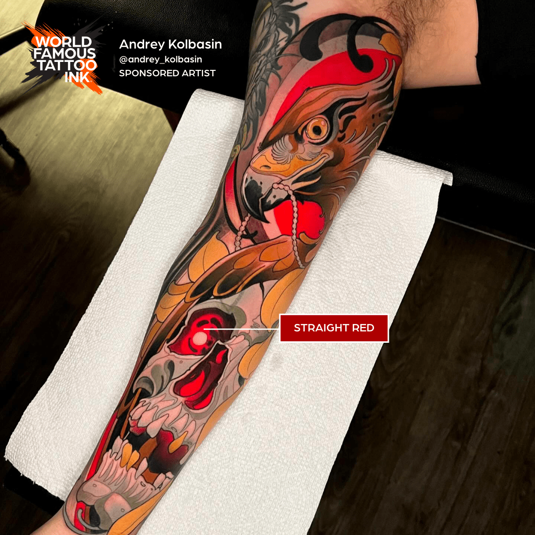 Straight Red - World Famous Tattoo Ink – Encres – World Famous Tattoo Ink – SBDistribution