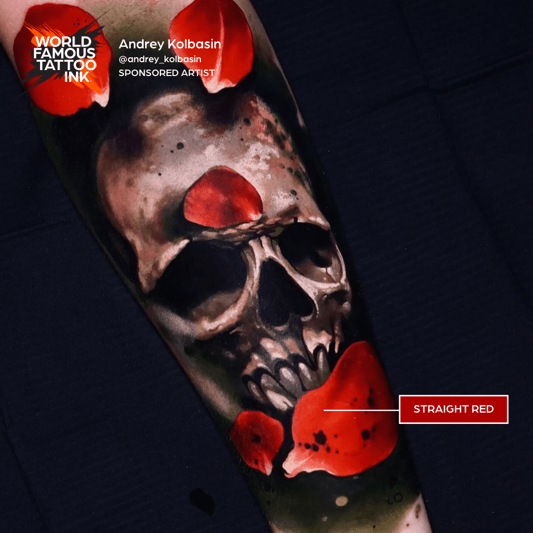 Straight Red - World Famous Tattoo Ink – Encres – World Famous Tattoo Ink – SBDistribution
