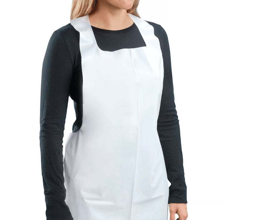 Tabliers en polyéthylène – Blanc Boite de 100Pcs – Protection & Équipements – SBDistribution – SBDistribution