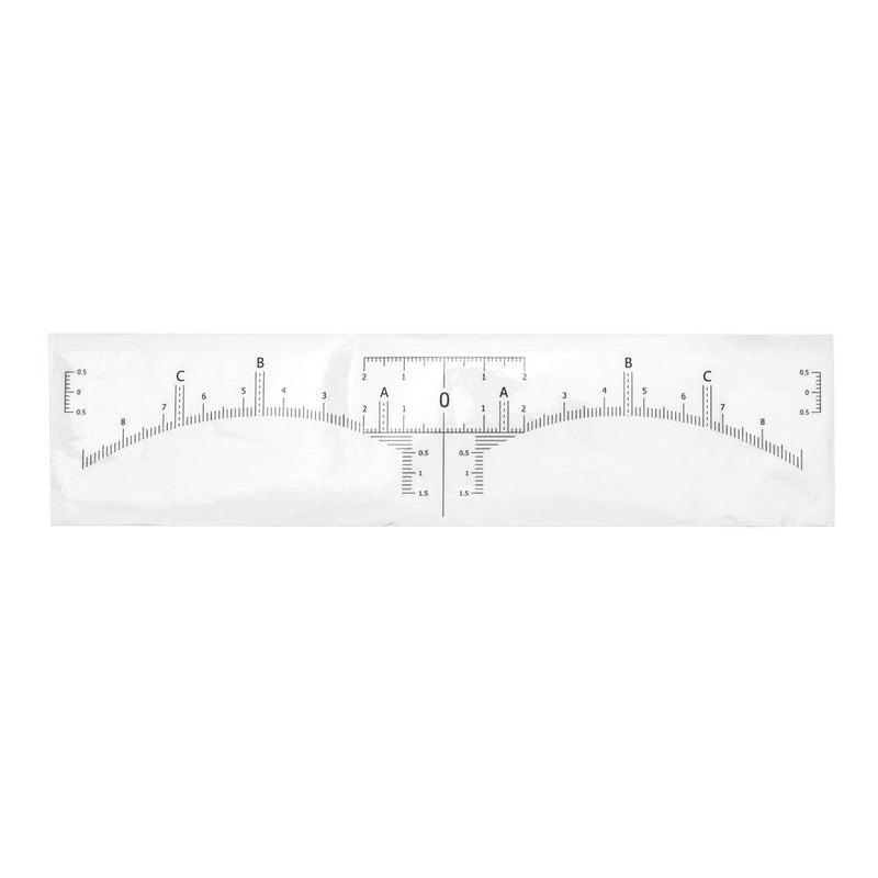 Safely disposable eyebrow ruler stickers — roll of 50-3