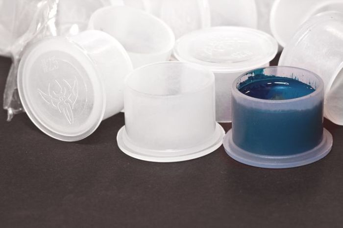 250 Giant Ink Cups with Base Size # 25 for Tattoo Ink