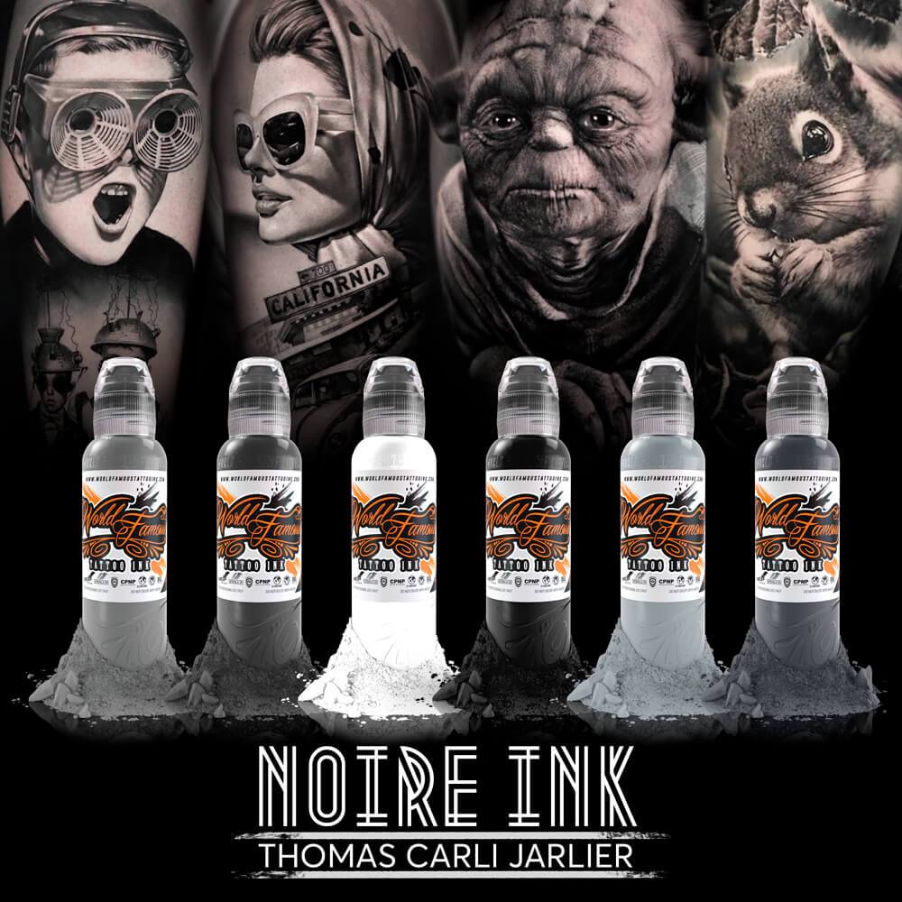 THOMAS CARLI JARLIER NOIRE INK SET – Encres – World Famous Tattoo Ink – SBDistribution