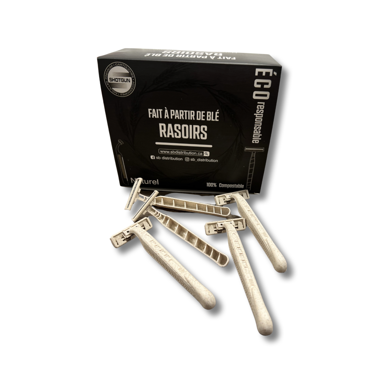 SHOTGUN Eco-Friendly Stainless Steel Skin Prep Razors-1