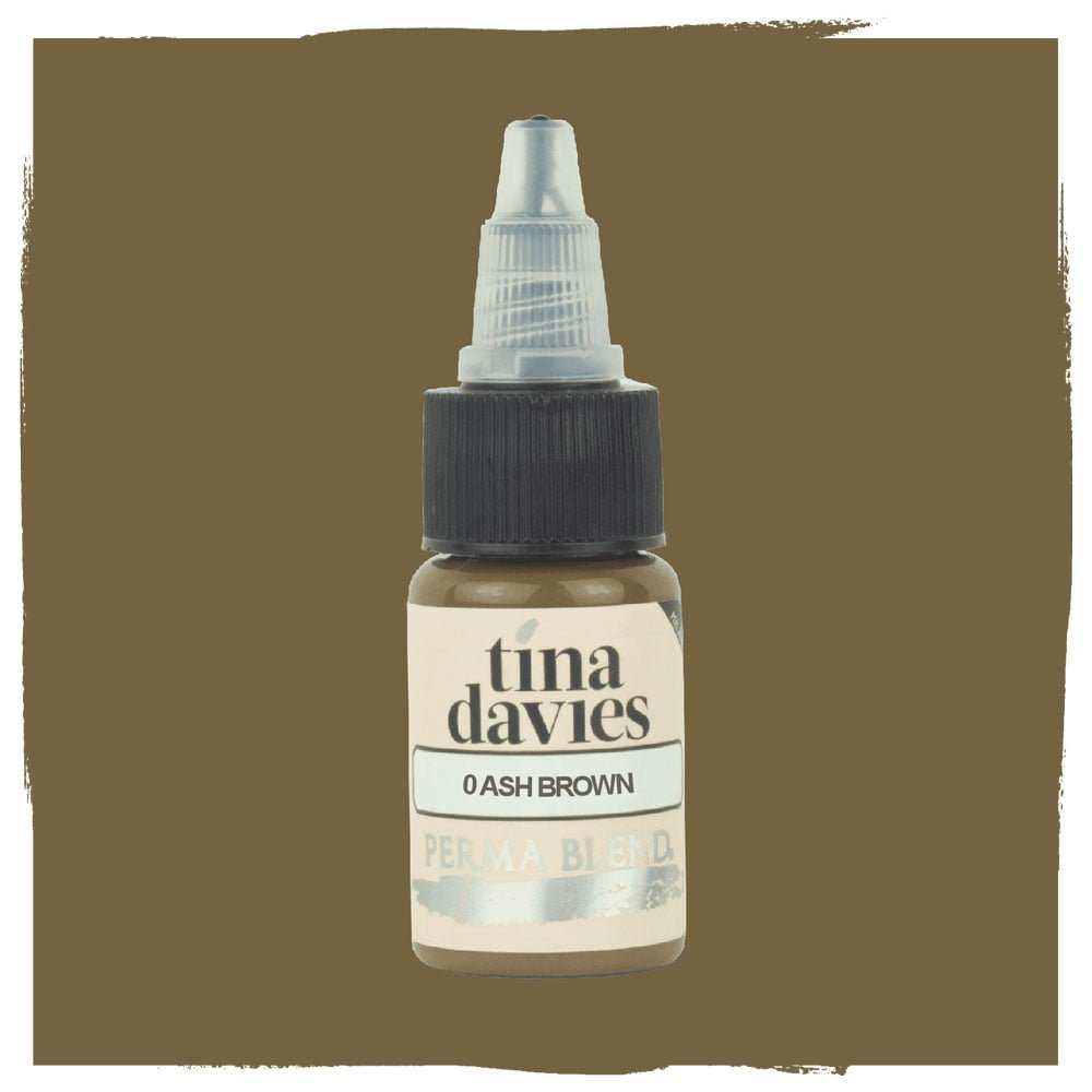 Tina Davies: 0 - Ash Brown Perma Blend 15 ml – Pigment de maquillage – Perma Blend – SBDistribution
