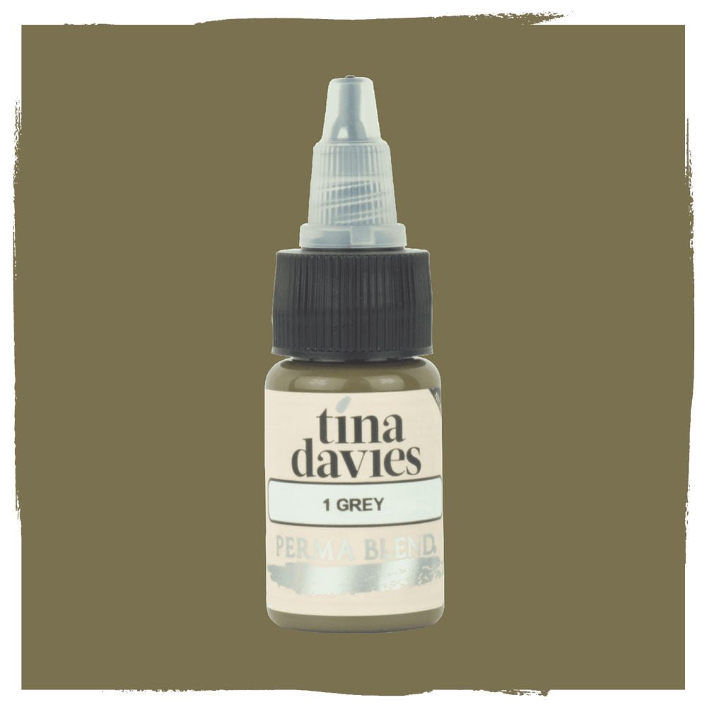 Tina Davies: 1 - Grey Perma Blend 15 ml – Pigment de maquillage – Tina Davies – SBDistribution