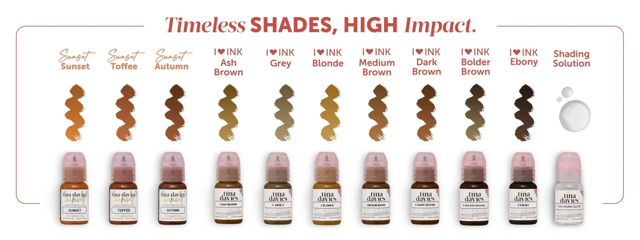 Tina Davies 'I ❤ Ink' - Eyebrow Collection – – Tina Davies – SBDistribution