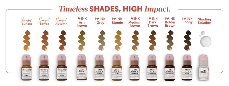 Tina Davies 'I ❤ Ink' - Eyebrow Collection – – Tina Davies – SBDistribution