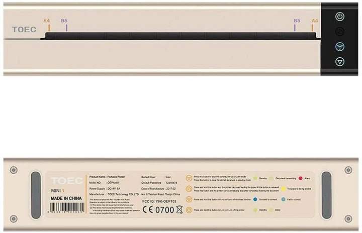 TOEC thermal copier WIFI – Imprimantes – SBDistribution – SBDistribution
