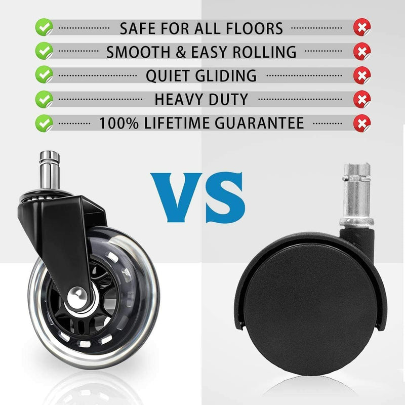 UNIVERSAL ROLLERBLADE CHAIR WHEELS (Set Of 5) – – SBDistribution – SBDistribution