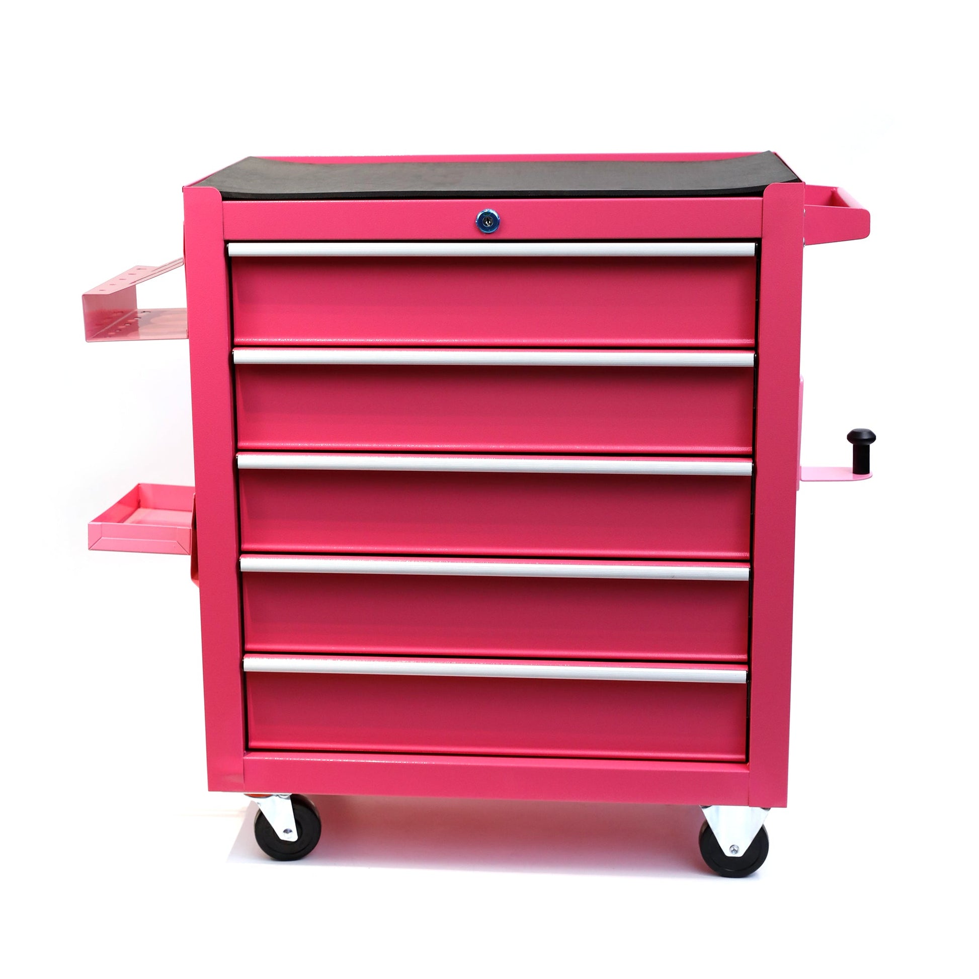 Workstation tatouage 5 tiroirs sur roulettes — Coffre tatoueur rose professionnel – Mobilier studio tatouage – SBDistribution – SBDistribution