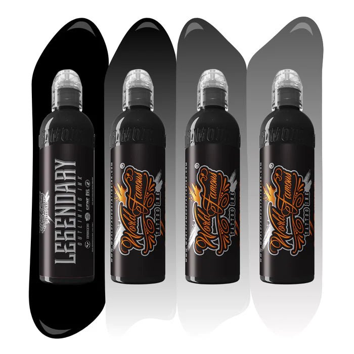 World Famous Lining And Shading Set— World Famous Tattoo Ink - 4 oz – Encres – World Famous Tattoo Ink – SBDistribution